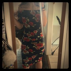 Floral strapless sundress